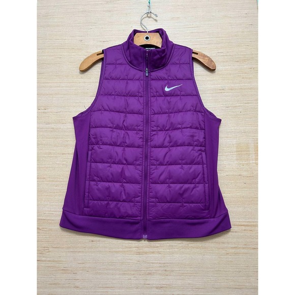 Nike Jackets & Blazers - Nike Running Therma-FIT Vest Purple Puffer Sleeveless Jacket Women's Medium‎